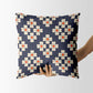 Floral rhombus I Square Cushion