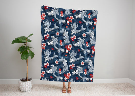 Koi Sakura Blossom Blanket